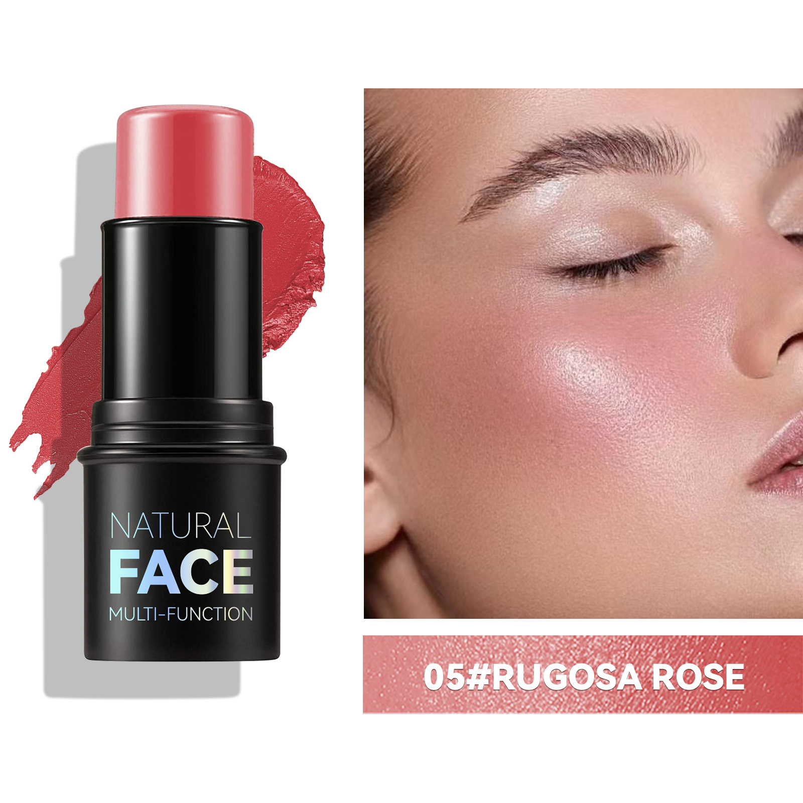 Multifunctional Face Contour Stick, Highlighter Blush Bronzer Stick Natural 3D Shaping Makeup Stick for Women view 9