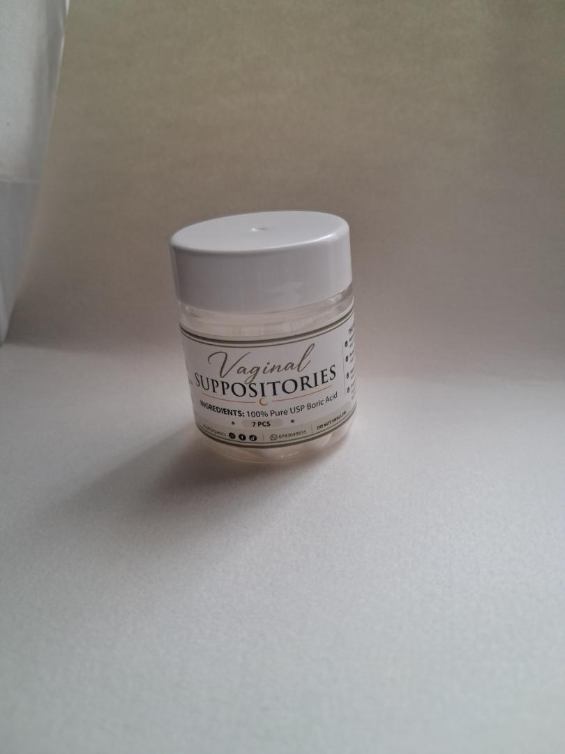 Boric Acid suppositories 7capsules , (3pieces)