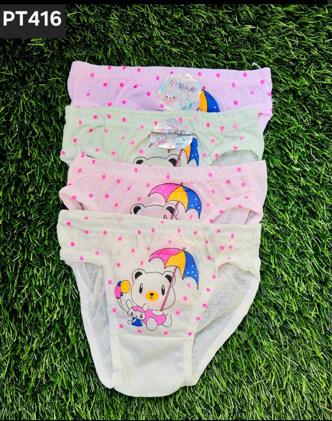 6PCS Girls' Bloomers pants Assorted prints Underwear Kids Panties Comfy pants Briefs Soft Material Dotted/Striped/Hearts/Shapes Assorted Patterns