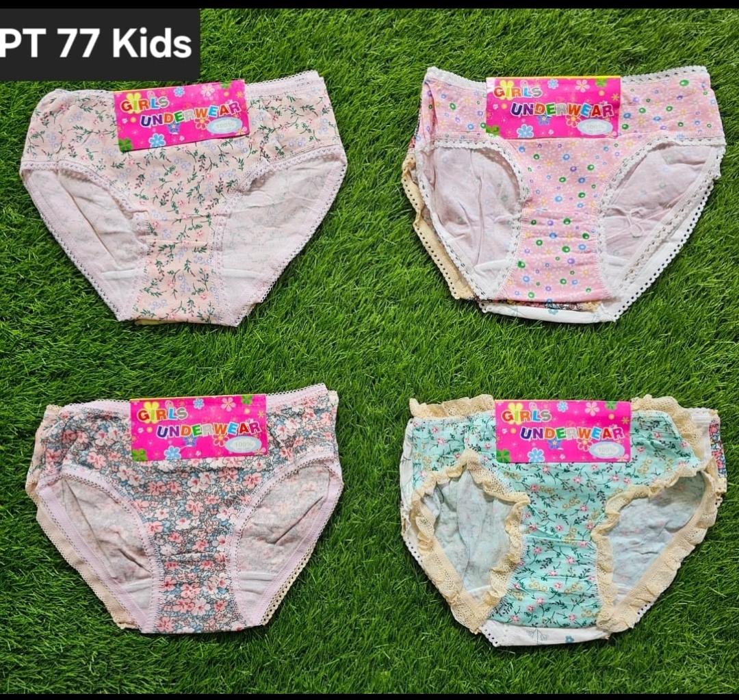 6PCS Girls' Bloomers pants Assorted prints Underwear Kids Panties Comfy pants Briefs Soft Material Dotted/Striped/Hearts/Shapes Assorted Patterns