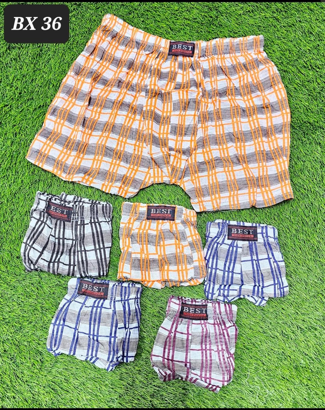 6PCS Breathable Cotton Baby Boys Boxer Shorts Soft Breathable Elastic Waist Underwear for Toddlers & Kids