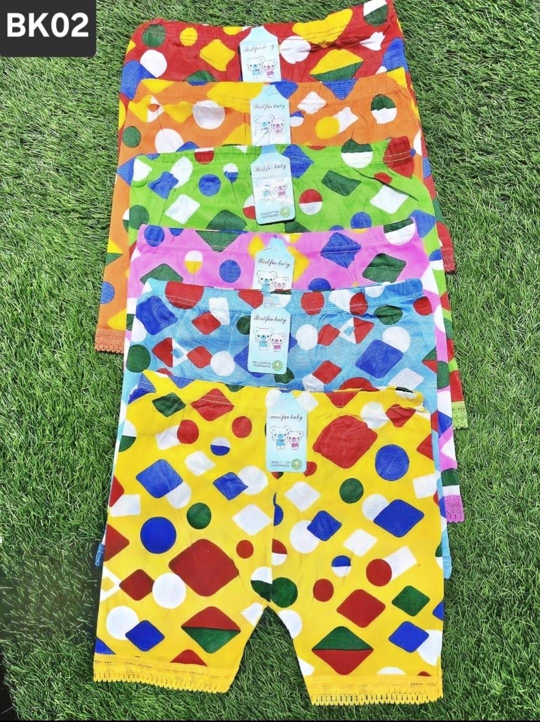 6PCS Baby Girls' Bloomers pants Assorted prints Underwear Kids Panties Comfy pants Briefs Soft Material Dotted/Striped/Hearts/Shapes Assorted Patterns