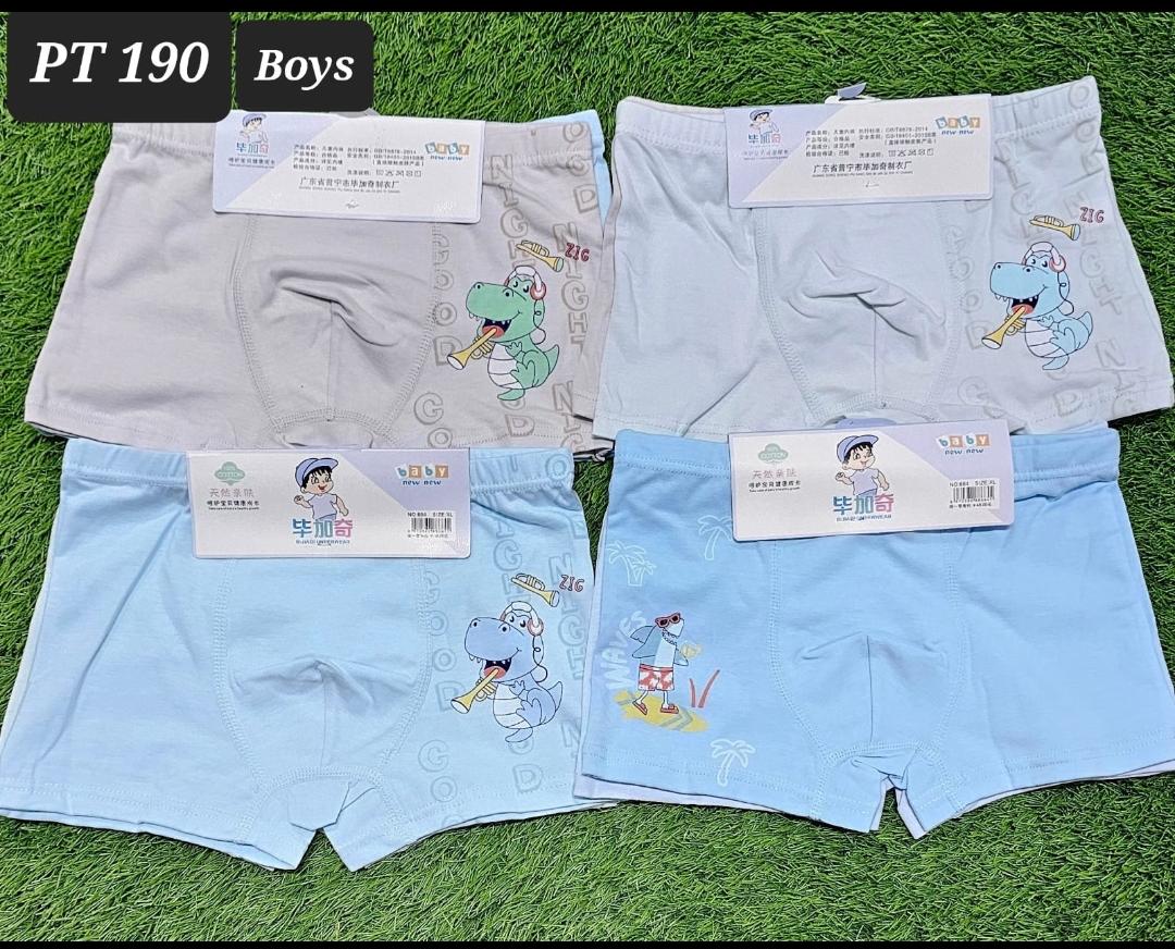 6PCS Breathable Cotton Baby Boys Boxer Shorts Soft Breathable Elastic Waist Underwear for Toddlers & Kids