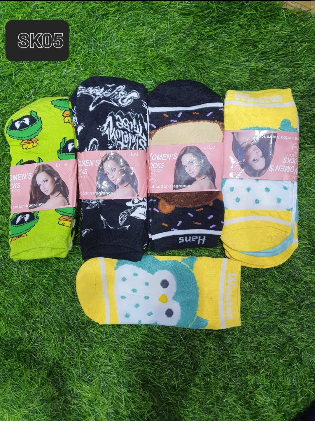 OFFER! 6 PAIRS Kids Ankle Socks pairs baby socks warm cotton feel random One Size