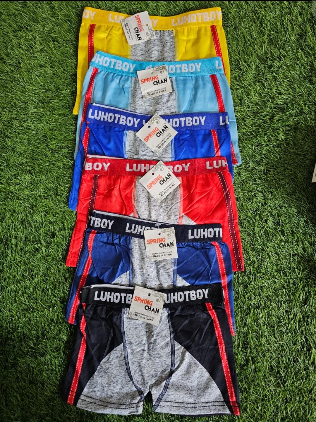 6PCS 1-4YRS  Breathable Cotton Baby Boys Boxer Shorts Soft Breathable Elastic Waist Underwear for Toddlers & Kids