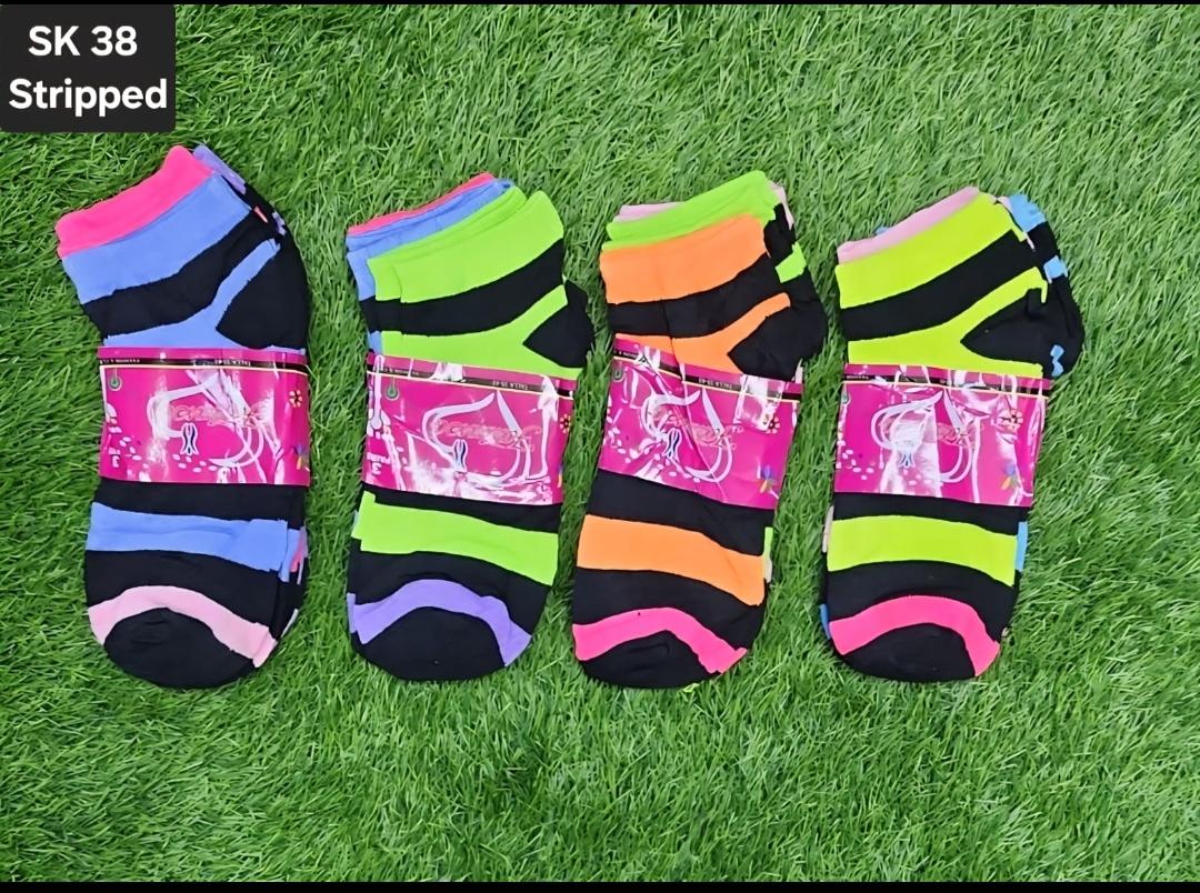 OFFER! 6 PAIRS Kids Ankle  socks warm cotton feel random One Size