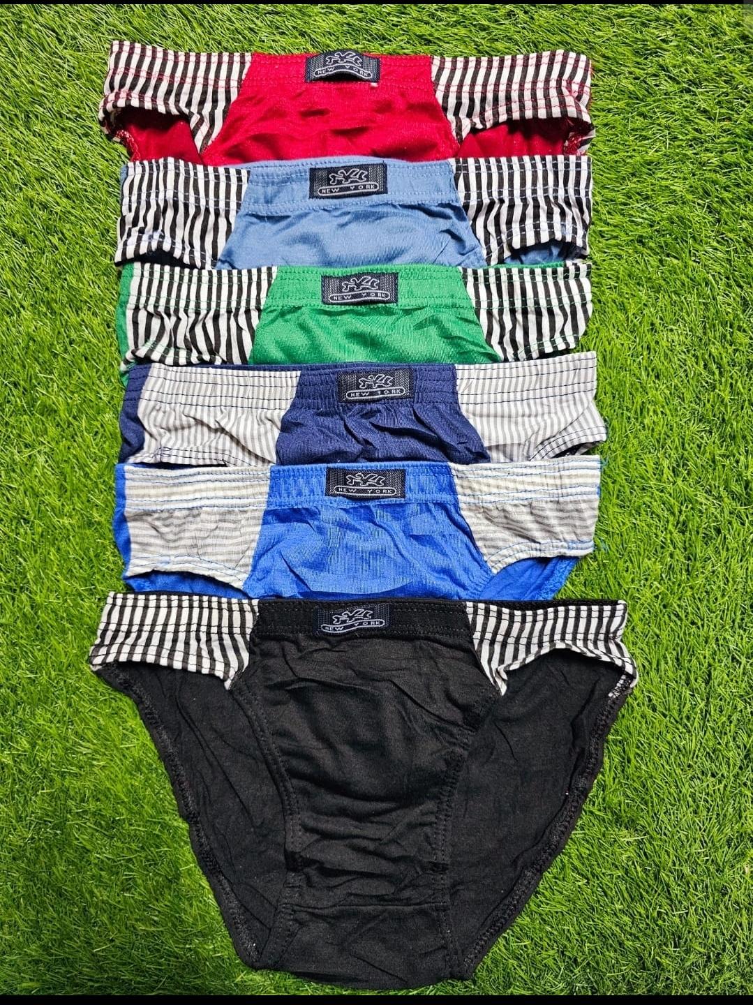 6PCS 4-8YRS  Breathable Cotton Baby Boys Boxer Shorts Soft Breathable Elastic Waist Underwear for Toddlers & Kids