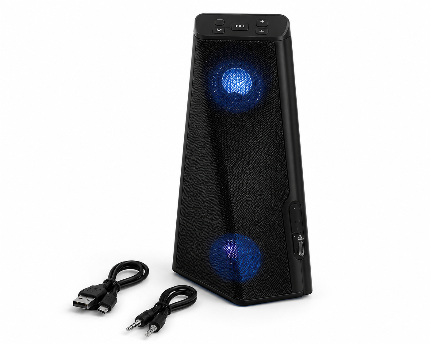 Kisonli Q8S Bluetooth Speaker 10W – Portable Wireless Super Bass Speaker with RGB Lights