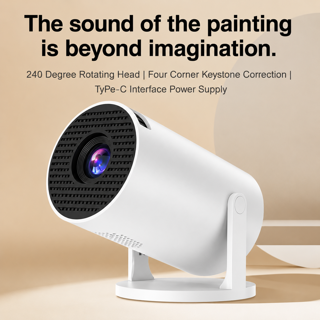 Multimedia Projector – Full HD LED Home Theater Projector for Movies, Gaming & Presentations
