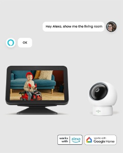 Youkey P310 Indoor Pan & Tilt WiFi Camera – 2.5K QHD 4MP Security Camera with 360° View