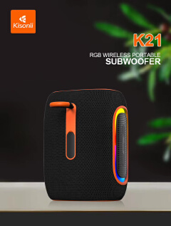 Kisonli K21 40W Bluetooth Speaker – Portable High Bass Speaker with RGB Lights