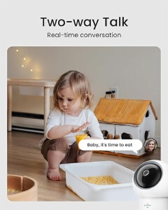 Youkey P310 Indoor Pan & Tilt WiFi Camera – 2.5K QHD 4MP Security Camera with 360° View