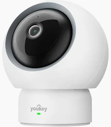 Youkey P310 Indoor Pan & Tilt WiFi Camera – 2.5K QHD 4MP Security Camera with 360° View