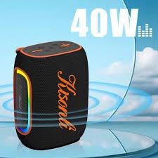 Kisonli K21 40W Bluetooth Speaker – Portable High Bass Speaker with RGB Lights