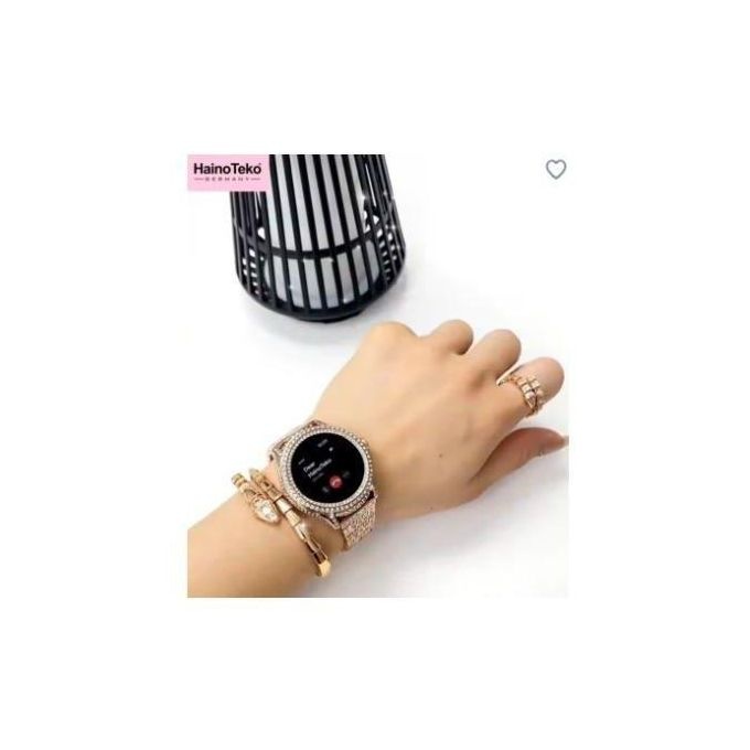 HainoTeko G18 Mini Real AMOLED Smartwatch – Bluetooth Calling, 3 Straps