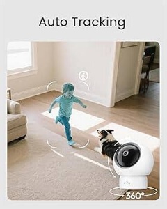 Youkey P310 Indoor Pan & Tilt WiFi Camera – 2.5K QHD 4MP Security Camera with 360° View