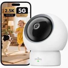 Youkey P310 Indoor Pan & Tilt WiFi Camera – 2.5K QHD 4MP Security Camera with 360° View