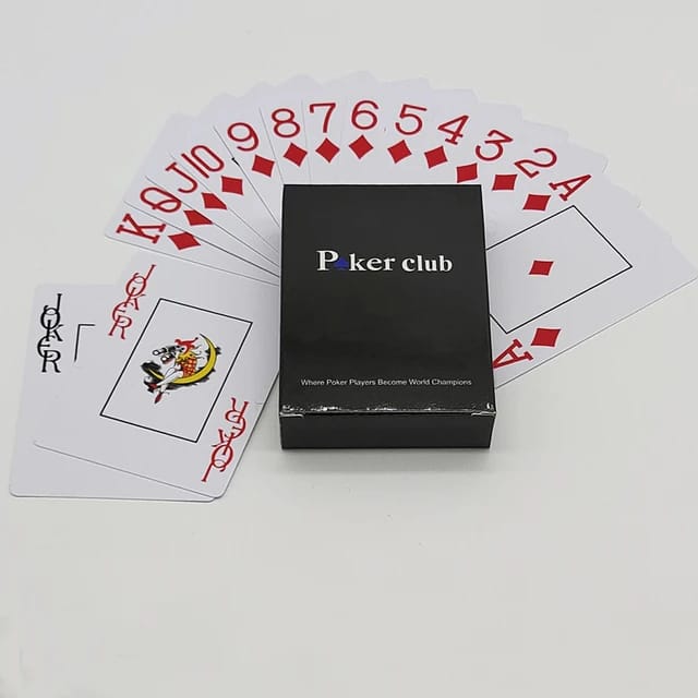 Poker Club Standard Playing Cards 52 Card Deck Four Suits Poker Blackjack Solitaire Go Fish Family Games Classic Playing Cards Entertainment Gift