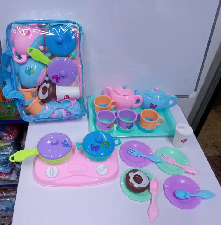 Kitchen Set Pretend Play Toy for Kids Cooking Role Play Set with Kitchen Accessories Creative Educational Toy for Boys Girls Children Indoor Imaginative Fun Gift
