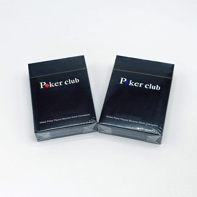 Poker Club Standard Playing Cards 52 Card Deck Four Suits Poker Blackjack Solitaire Go Fish Family Games Classic Playing Cards Entertainment Gift