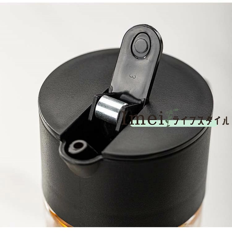 Automatic Opening Closing Oil Bottle 550ml Glass Oil Dispenser Drip Free Leak Proof Soy Sauce Vinegar Condiment Container Dust Proof Refillable Kitchen Cooking Storage