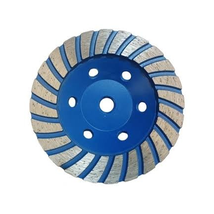 Vwin Power 4.5 Inch Diamond Cup Wheel 115mm | Heavy Duty Double Row Terrazzo Disc for Angle Grinder | Professional Concrete Marble Granite Stone Surface Leveling Professional   Grinding Abrasive Wheel