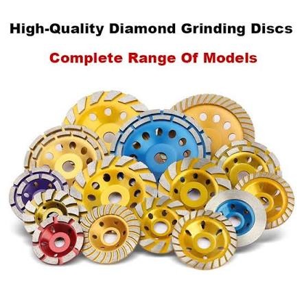 Vwin Power 4.5 Inch Diamond Cup Wheel 115mm | Heavy Duty Double Row Terrazzo Disc for Angle Grinder | Professional Concrete Marble Granite Stone Surface Leveling Professional   Grinding Abrasive Wheel