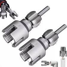 Victory Manual PPR Pipe Threader Set 1/2" 3/4" and 1"  Inch Plastic Water Pipe Thread Maker Tool Kit Heavy Duty Professional Steel Die Plumbing Installation Repair Hardware Manual Hand Tools Pack.