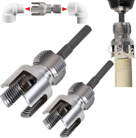 Victory Manual PPR Pipe Threader Set 1/2" 3/4" and 1"  Inch Plastic Water Pipe Thread Maker Tool Kit Heavy Duty Professional Steel Die Plumbing Installation Repair Hardware Manual Hand Tools Pack.