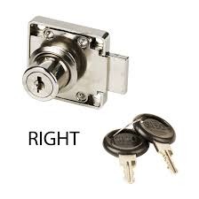 XiaoBoShi 2-Turn Short Neck Drawer Lock with 2 Keys | Heavy Duty Zinc Alloy Square Rim Deadbolt Mechanism for Office Desk Wooden Cabinet Wardrobe Cupboard | Premium Furniture Hardware Accessories.