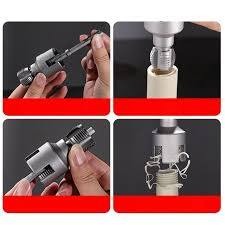 Victory Manual PPR Pipe Threader Set 1/2" 3/4" and 1"  Inch Plastic Water Pipe Thread Maker Tool Kit Heavy Duty Professional Steel Die Plumbing Installation Repair Hardware Manual Hand Tools Pack.