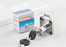 XiaoBoShi 2-Turn Short Neck Drawer Lock with 2 Keys | Heavy Duty Zinc Alloy Square Rim Deadbolt Mechanism for Office Desk Wooden Cabinet Wardrobe Cupboard | Premium Furniture Hardware Accessories.
