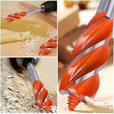 VWIN-POWER 20mm Four Slot Wood Working Drill Bit Quick-Change Hex Shank Auger Drill Set Sharp Carpenter Woodworking Tool Kit Heavy Duty Fast Drilling Hole Saw Opener Cutter For Power Impact Drivers.