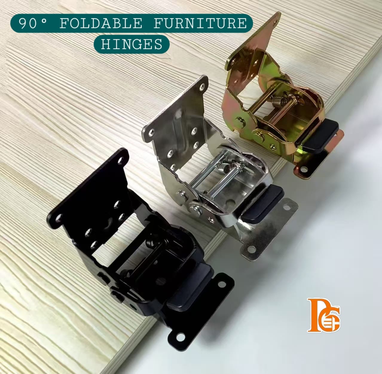 90 Degree Self Locking Folding Hinges Foldable Furniture Leg Support Brackets Pack of 4 Heavy Duty Extension Hardware for Table Chair Workbench Bed Feet Black Silver Bronze Drop Leaf Flap Lock.