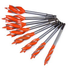 VWIN-POWER 20mm Four Slot Wood Working Drill Bit Quick-Change Hex Shank Auger Drill Set Sharp Carpenter Woodworking Tool Kit Heavy Duty Fast Drilling Hole Saw Opener Cutter For Power Impact Drivers.