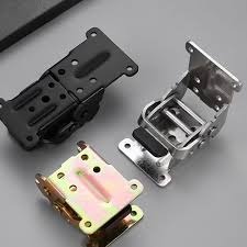 90 Degree Self Locking Folding Hinges Foldable Furniture Leg Support Brackets Pack of 4 Heavy Duty Extension Hardware for Table Chair Workbench Bed Feet Black Silver Bronze Drop Leaf Flap Lock.