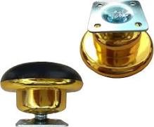 4Pcs Heavy Duty Gold Carpet Castors Wheels 65mm Swivel Furniture Roller Gliders Plates for Sofa Bed Chair Couch Cupboard Armchair Closet Cabinet Heavy Duty Rubber Rollers Replacement Moving Hardware.