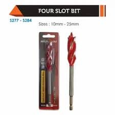 VWIN-POWER 20mm Four Slot Wood Working Drill Bit Quick-Change Hex Shank Auger Drill Set Sharp Carpenter Woodworking Tool Kit Heavy Duty Fast Drilling Hole Saw Opener Cutter For Power Impact Drivers.