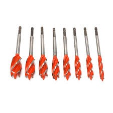 VWIN-POWER 20mm Four Slot Wood Working Drill Bit Quick-Change Hex Shank Auger Drill Set Sharp Carpenter Woodworking Tool Kit Heavy Duty Fast Drilling Hole Saw Opener Cutter For Power Impact Drivers.