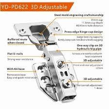 10pairsXingpeng Hydraulic Soft Close Cabinet Door Hinges Malpha Concealed Cupboard Wardrobe Kitchen Buffet Unit Cabinetry Hardware Buffer Dampener Full Overlay Framework Ironmongery Spring Fittings.