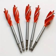 VWIN-POWER 20mm Four Slot Wood Working Drill Bit Quick-Change Hex Shank Auger Drill Set Sharp Carpenter Woodworking Tool Kit Heavy Duty Fast Drilling Hole Saw Opener Cutter For Power Impact Drivers.