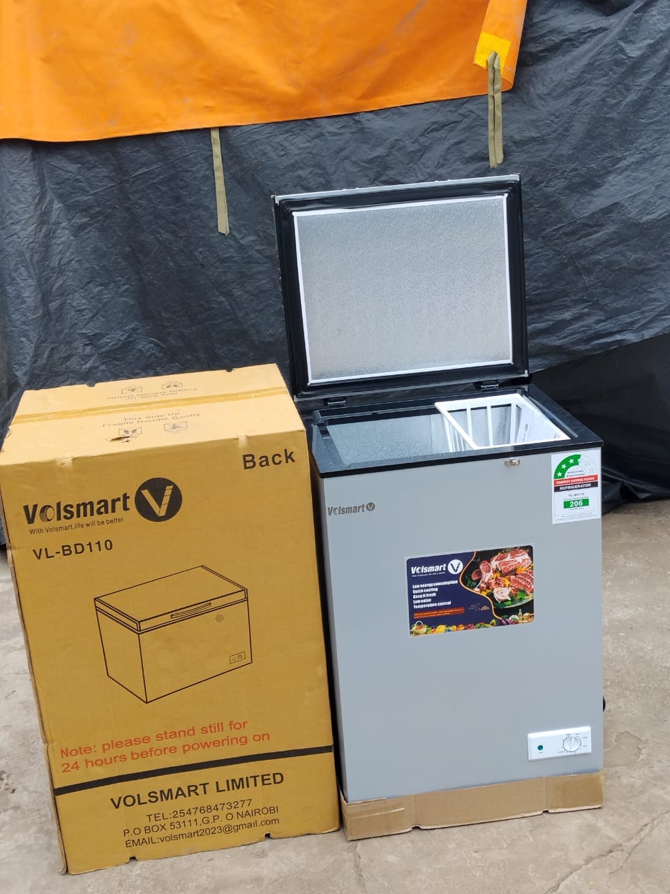 Volsmart Chest Freezer – 110 Litres

Get reliable frozen-food storage with the Volsmart 110L Chest Freezer.

• 110 litres capacity
• Spacious storage compartment
• Compact and practical design
• Ideal