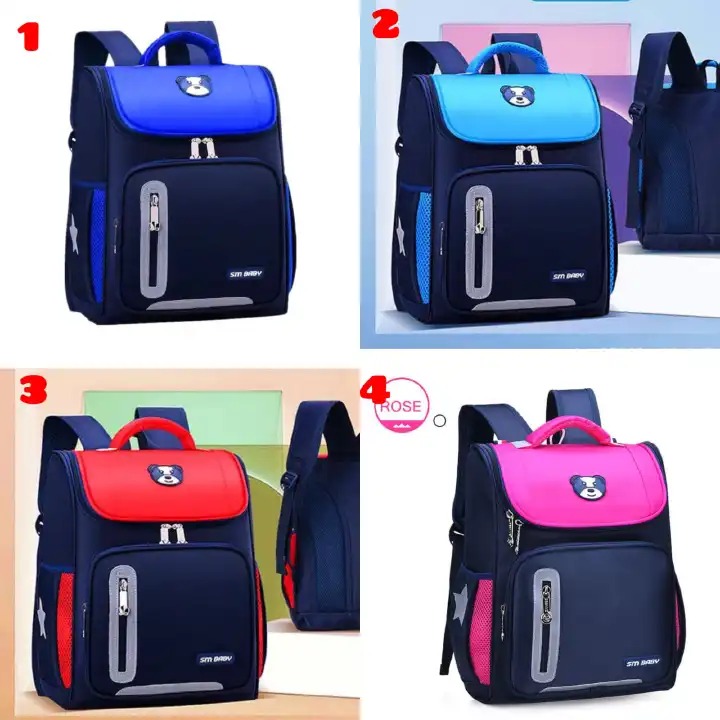 🔥🔥🥳OFFER! OFFER! PREMIUM SM Baby School Bag Children's School Bag First Space Backpack for Primary School Boys and Girls Waterproof Back to School Bags Multicolor small, medium, large