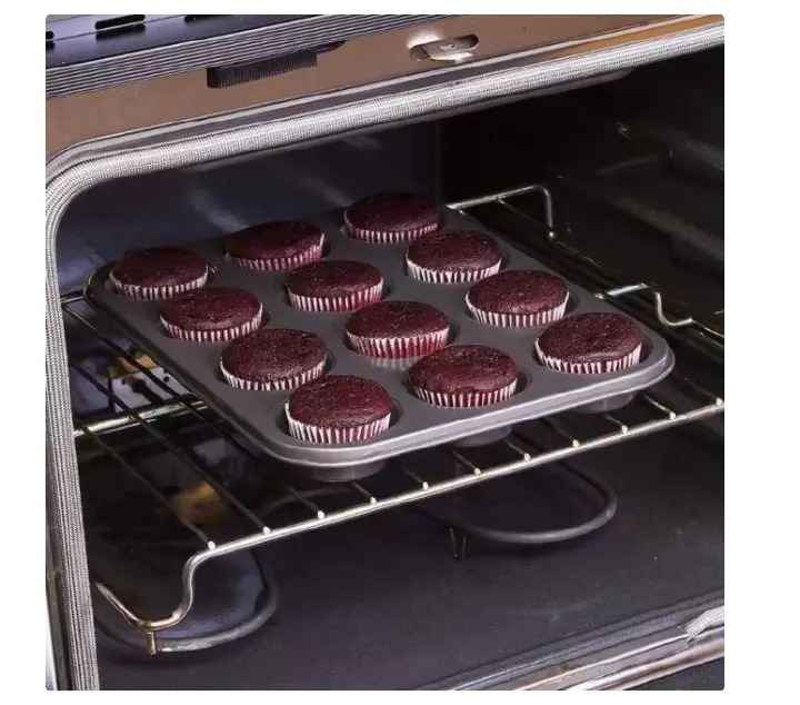 Geniric Non-Stick Mini Cupcakes/ MuffinTray - Non-Stick 12-Hole Muffin Pan/ Cupcake Baking Tray