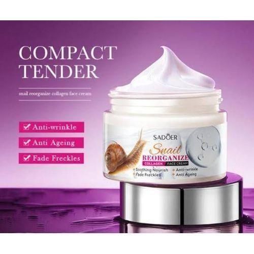 SADOER Snail Collagen Anti-Aging Anti-Wrinkles Sooth Nourishing Reorganize Face Cream