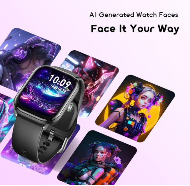 Oraimo Watch 6 Lite OSW-809, 2.01'' Smart Watch With Cool UI Interface, 2.01" HD Full Touch Screen, 30-Day Standby Time, AI-Generated Watch Faces, Anti-Scratch Panda Glass with 30-Day Standby power