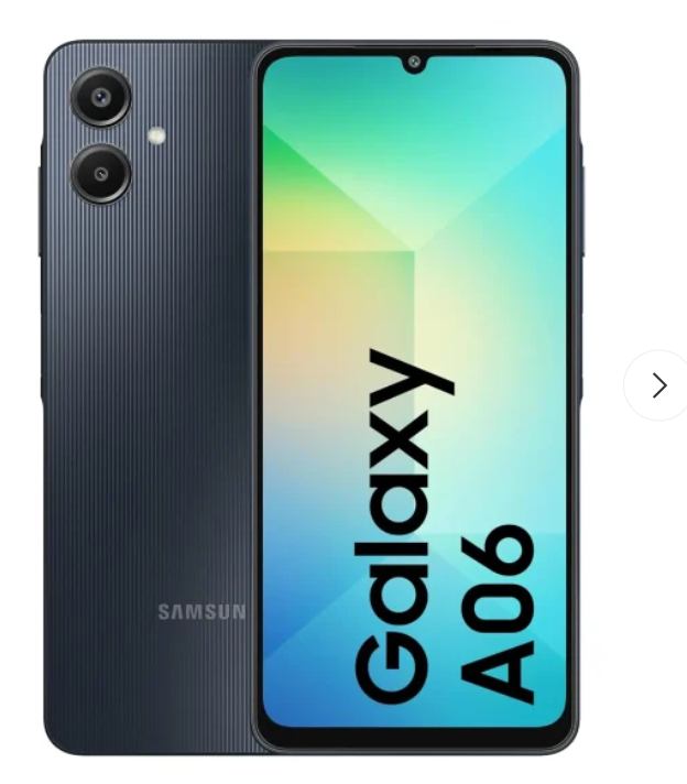 Samsung A06 4GB RAM +128 R0M  supports fast charging, allowing you to recharge the battery quickly. It comes with a 25W wired adapter for quick recharging,Large edge-to-edge display for immersive view