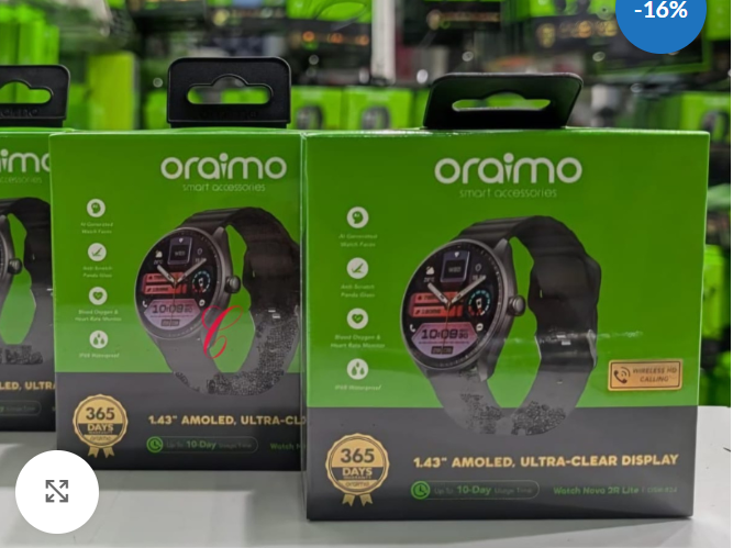 Oraimo SPECIAL OFFER! Watch Nova 2R Lite 1.43" AMOLED 30-Day Standby Smart Watch 1.43" AMOLED Display
Immersive Visuals In Every Light
Experience true-to-life colors and sharp details