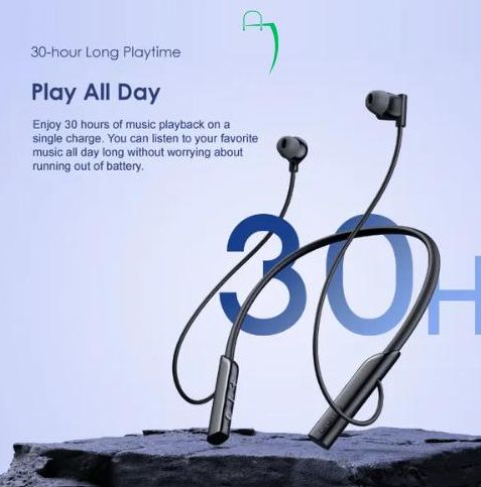 Oraimo OEB-311 Necklace Lite Wireless Bluetooth Headphones with Call Vibration Alerts, 30-Hour Playtime, Dual Device Connectivity, Noise Cancellation and Low Latency Gaming Mode