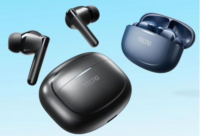 Tecno Buds 4 Air BD04 TWS Earbuds, 320mAh, Up To 22 Hours Playtime, Enhanced Bass, Touch Bluetooth 5.4, delivering enhanced connection stability, lower power consumption, and faster pairing